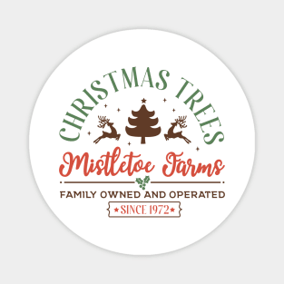 Christmas Trees Mistletoe Farms Magnet